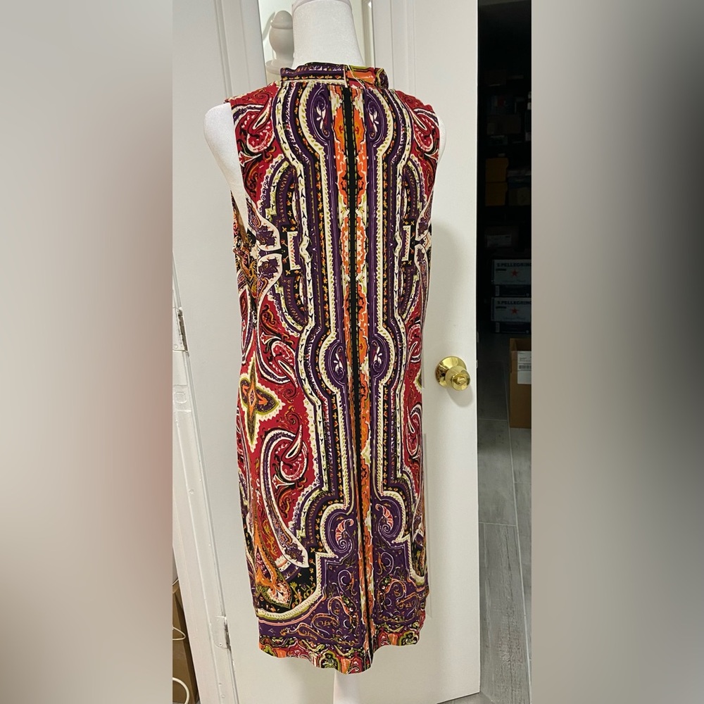 Tiana B. Colorful Patterned A-Shaped Dress